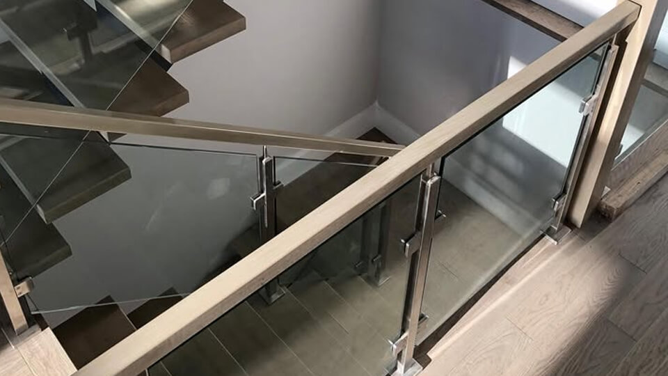 stainless steel square tube handrail