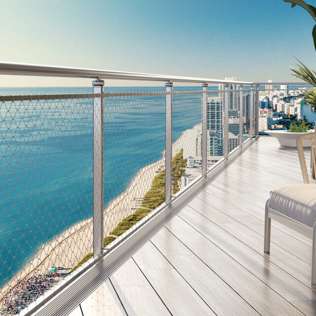 Hotel balcony railing