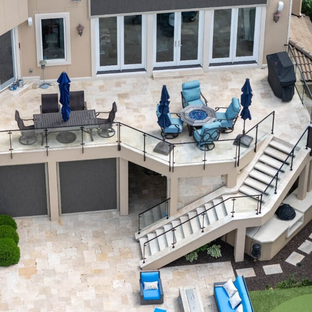 Stainless steel railings for villas