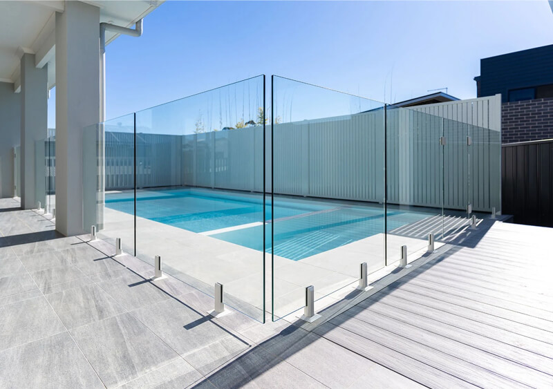 home pool glass spigot fences