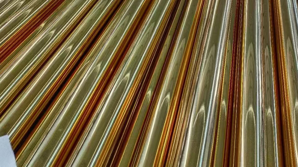 Golden Finish Decorative Stainless Steel Round Tubes