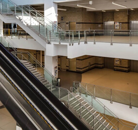 Airport Terminal Railing Solution