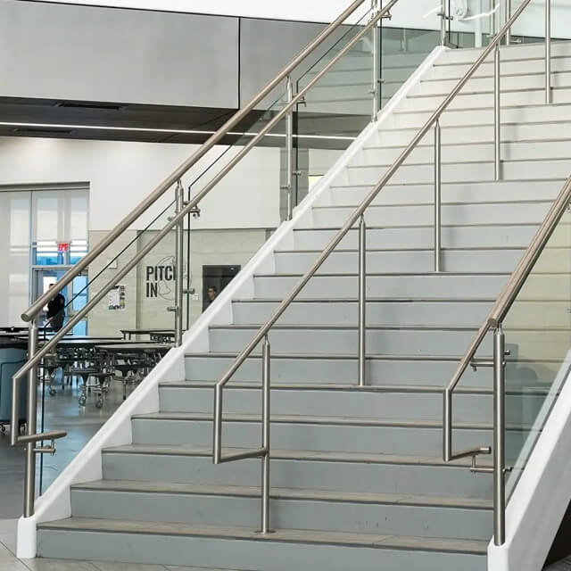 Stainless steel safety guardrail