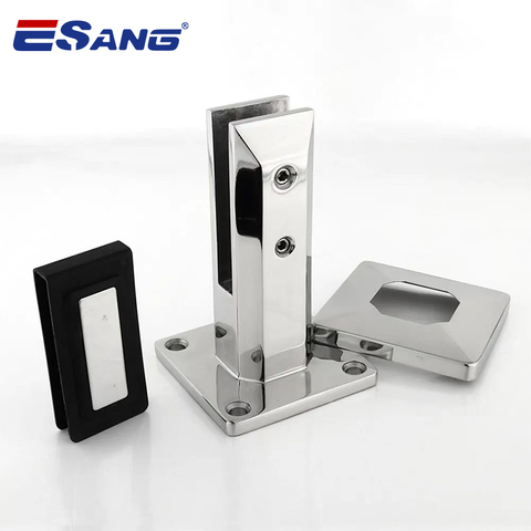 Railing Fittings Stainless Steel Square Glass Spigot Bracket
