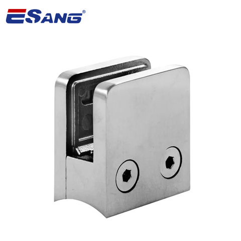 Stainless Steel Square Glass Railing Post Clamp