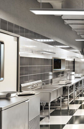 Stainless steel kitchen cabinets