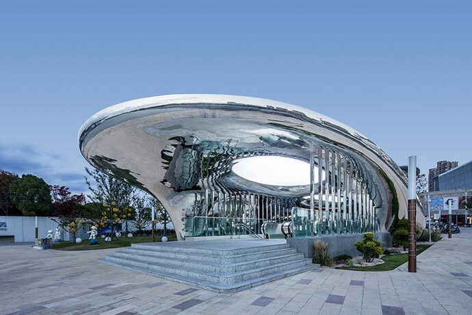 Stainless Steel Outdoor Building Design