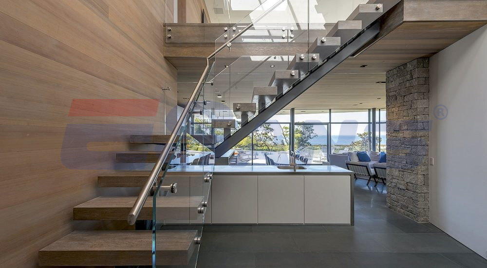 glass standoff railing