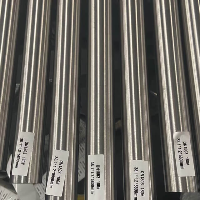 180 Grit Stainless Steel Round Tube