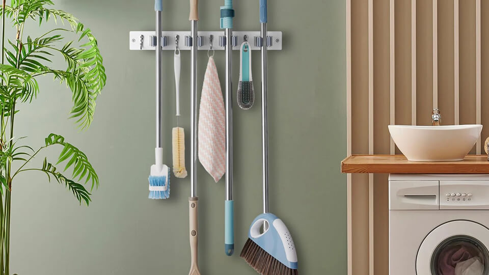 stainless steel broom handle