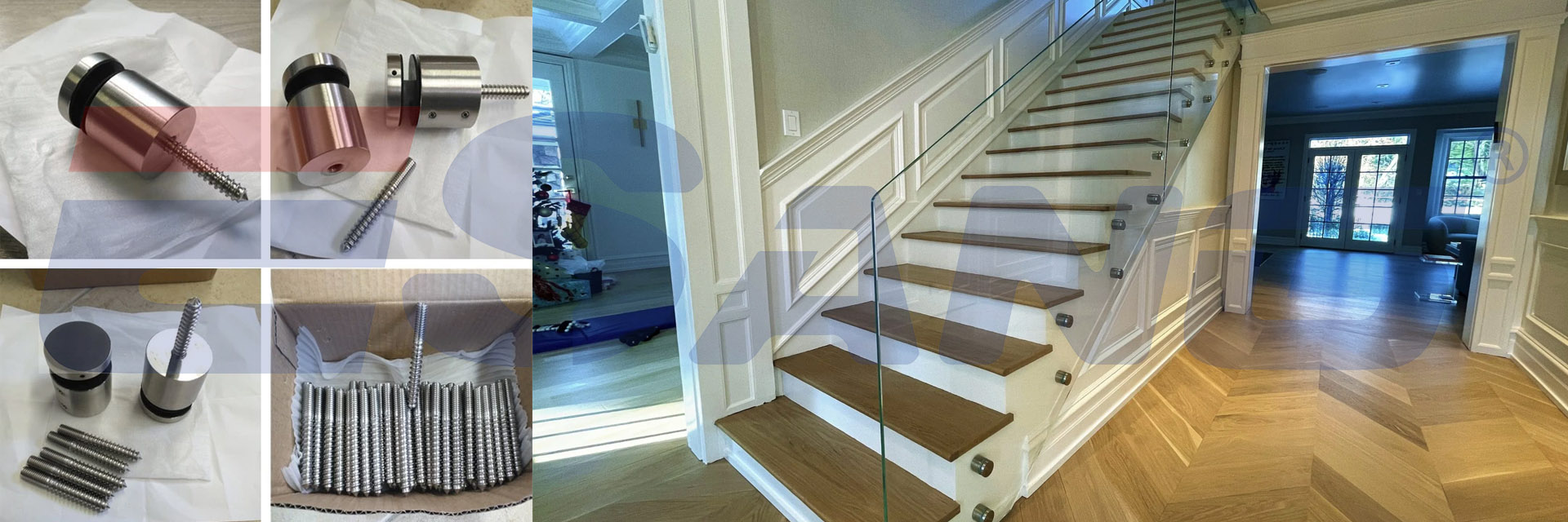 glass standoff railing