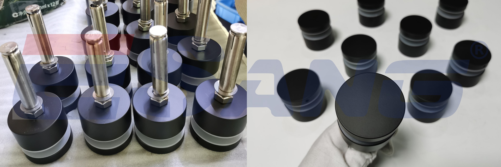 glass standoff hardware