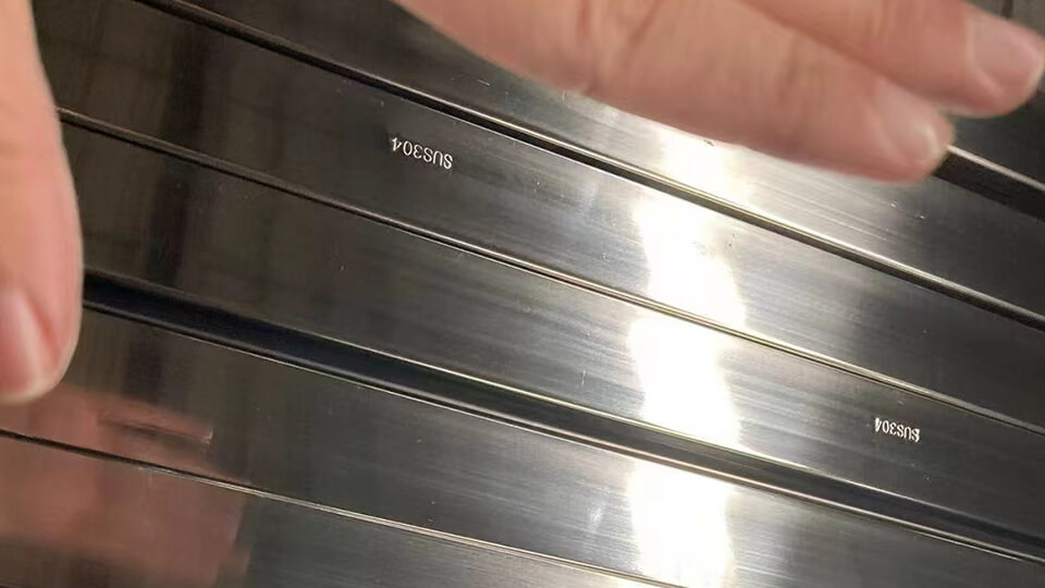 304 stainless steel round tube with steel stamp