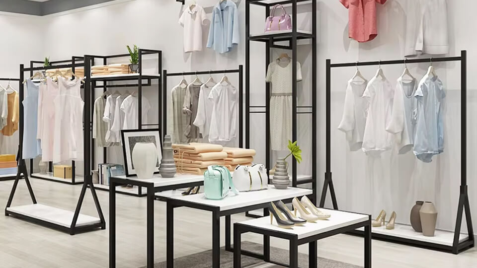 clothes display rack for shop